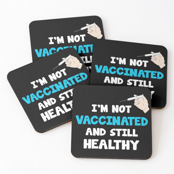 Item preview, Unvaccinated and healthy vaccination opponent Corona saying designed and sold by Onorato Bellgardt.