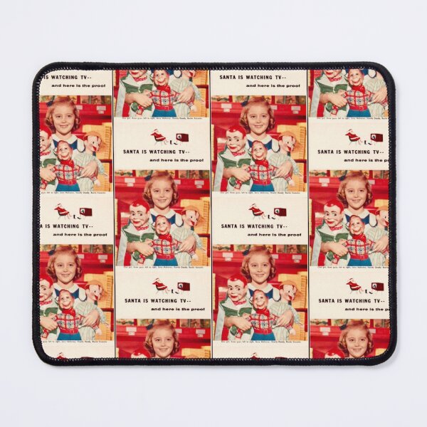 Item preview, Santa Is Watching TV in the fifties designed and sold by Jenniferkate72.