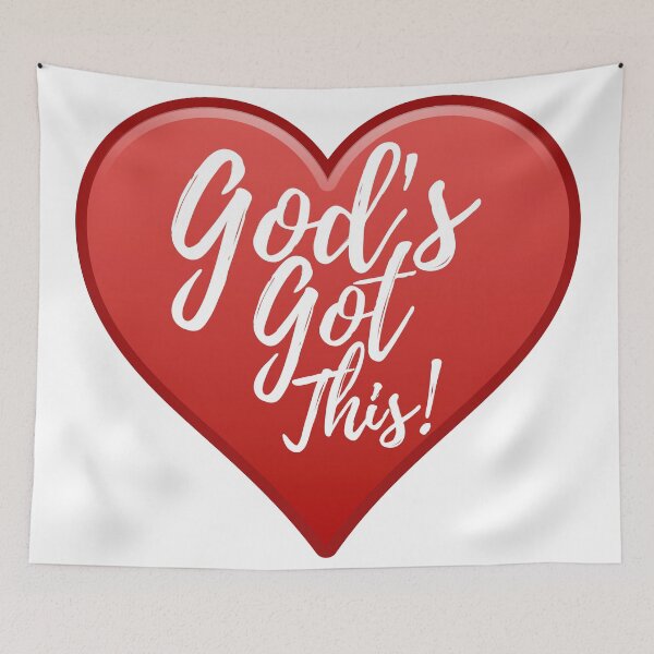 Item preview, God's Got This - red heart designed and sold by Short-Stacks.