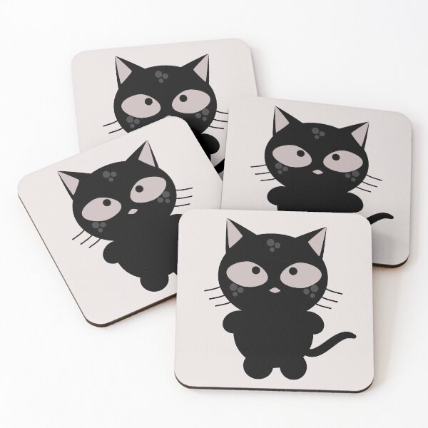Item preview, Cute Black Cat with penetrating gaze designed and sold by AOCollections.