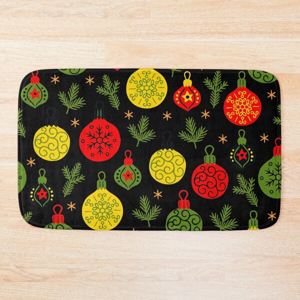 Item preview, Christmas Red, Green, And Yellow Ornaments Pattern designed and sold by DEC02.