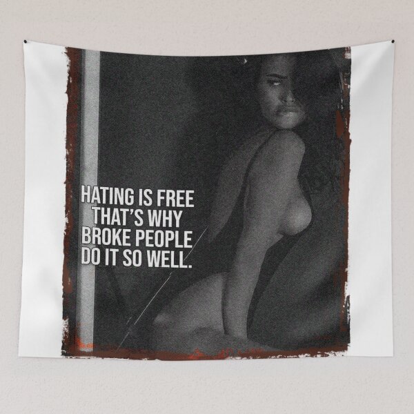 Item preview, VINTAGE: HATING IS FREE THAT'S WHY BROKE PEOPLE DO IT SO WELL designed and sold by Popular-Designz.