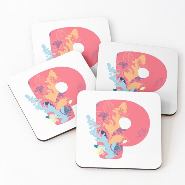 Item preview, Floral Monogram | Pink P designed and sold by MillwoodEngrave.