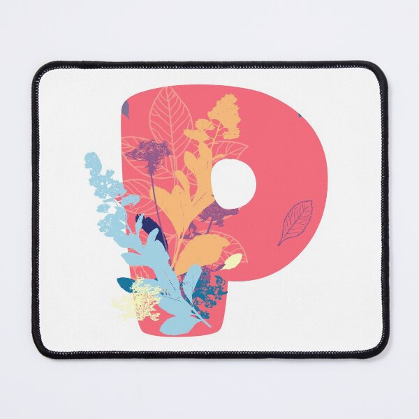 Item preview, Floral Monogram | Pink P designed and sold by MillwoodEngrave.