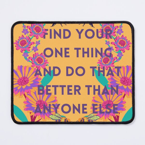 Item preview, Do Your One Thing Better Than Anyone Else (Bees and Flowers) designed and sold by baldbird.