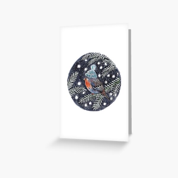 Bird in a Hat Greeting Card