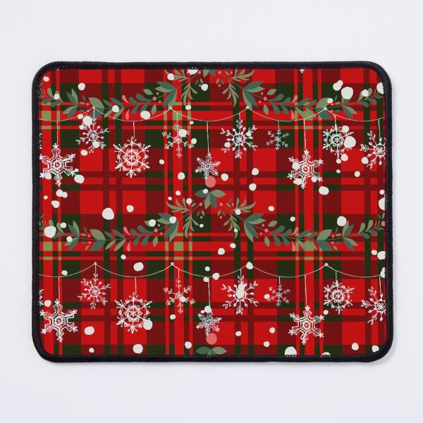 Item preview, Christmas Snowflake Tartan designed and sold by Rumrabbit82.