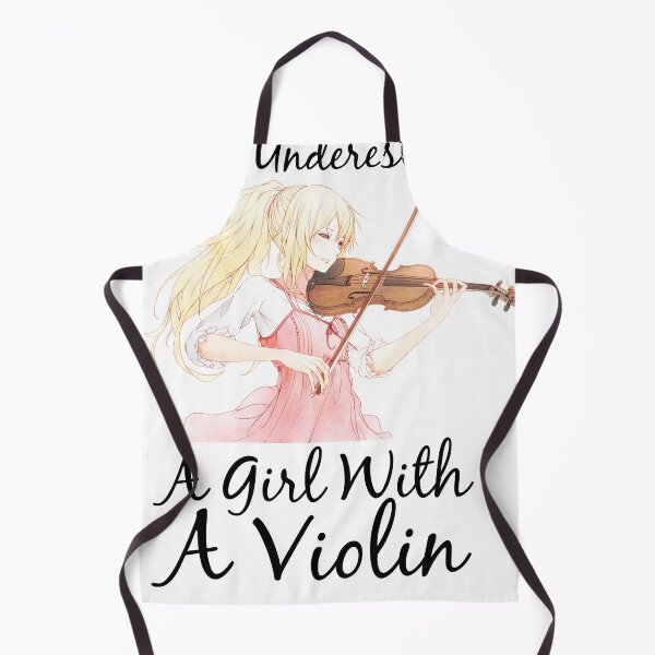 Item preview, never underestimate a girl with a violin gift for girls who play violin music lovers  designed and sold by Sun Rise.