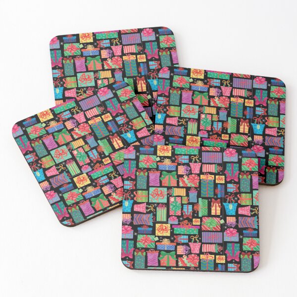 Item preview, Colorful Holiday Presents Print designed and sold by FionaStokes.