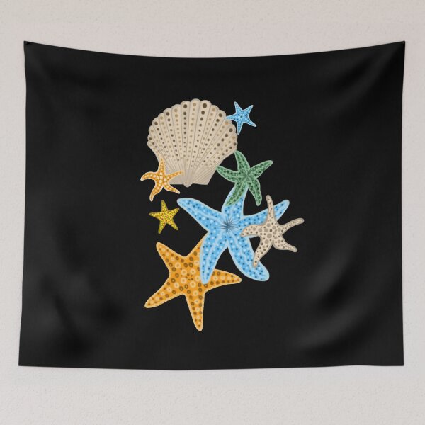 Item preview, Starfishes and Seashells designed and sold by Lizzamour.