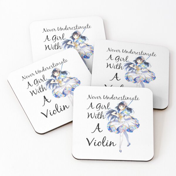 Item preview, never underestimate a girl with a violin gift for girls who play violin music lovers  designed and sold by Sun Rise.