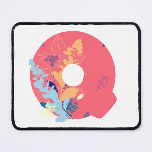 Item preview, Floral Monogram | Pink Q designed and sold by MillwoodEngrave.