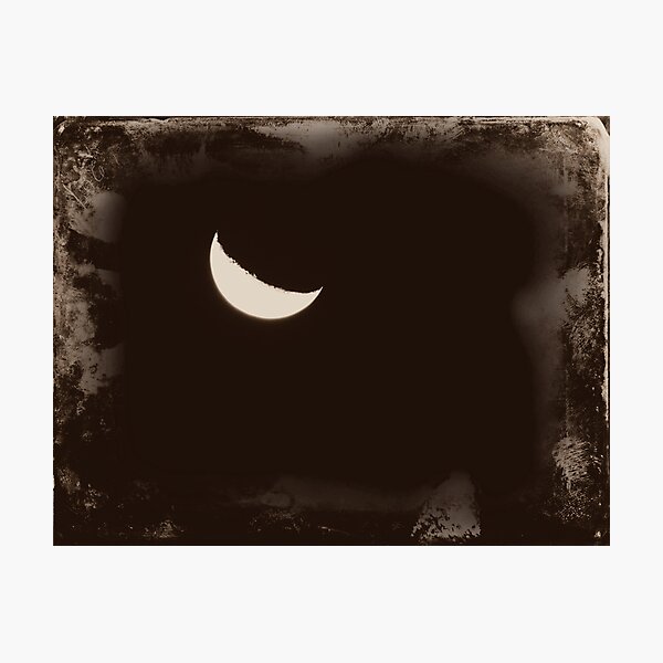 Crescent Moon in Daguerreotype Tamara Rendell Photographic Print