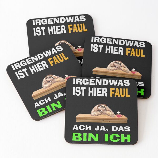 Artikelvorschau, Irgendwas ist hier faul Faultier Spruch entworfen und verkauft von Colator.