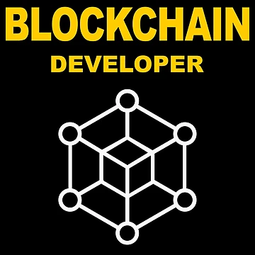 Artwork thumbnail, Blockchain Developer, Cryptocurrency, Software Engineer, Computer Science, Fullstack Developer, Programming Humor, Dark by Max-Wear