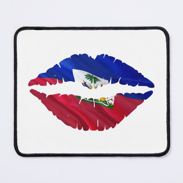 Item preview, Haitian Flag Lips designed and sold by makeitadmirable.