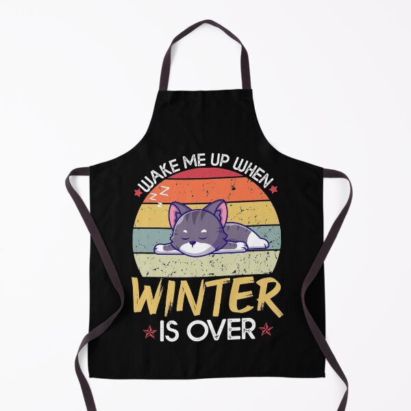 Item preview, Wake Me Up When Winter Is Over - Funny Sleepy Cat  designed and sold by Amineharoni.