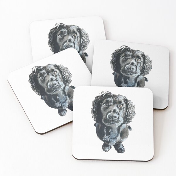 Item preview, Black Cocker Spaniel Watercolor designed and sold by BrittBakke.