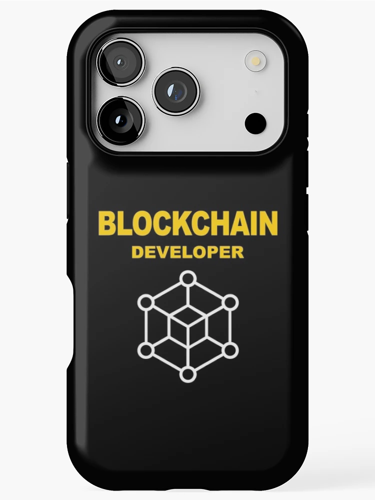 Thumbnail 1 of 4, iPhone Case, Blockchain Developer, Cryptocurrency, Software Engineer, Computer Science, Fullstack Developer, Programming Humor, Dark designed and sold by Max-Wear.