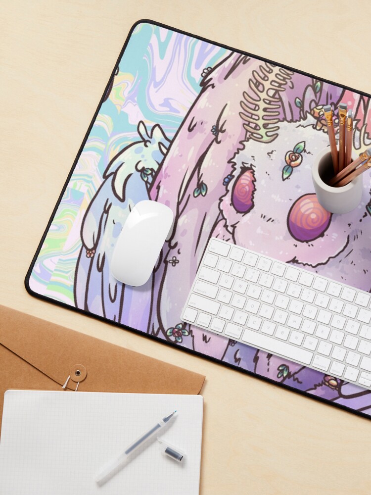 Alternate view of Pastel Mothman Mouse Pad