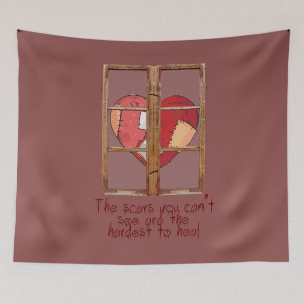 Item preview, A Window to a Heart Patches Scars - Wounded Heart designed and sold by mooys.