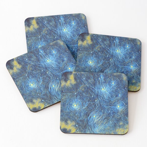 Item preview, Impressionist Painting Print 7 Pleiadian Stars designed and sold by iASunshine.
