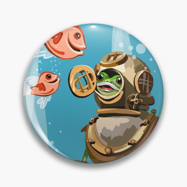 Item preview, Frogmen & Friends | Blue Green designed and sold by L Diane Johnson.