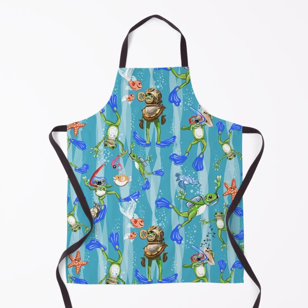 Item preview, Frogmen & Friends | Blue Green designed and sold by L Diane Johnson.