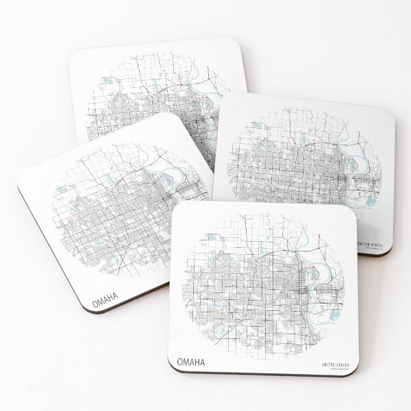 Item preview, Omaha City Map of Nebraska, USA - Circle designed and sold by deMAP.