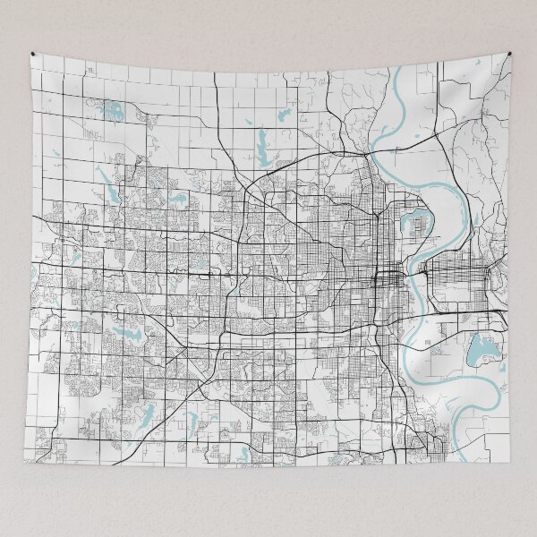 Item preview, Omaha City Map of Nebraska, USA - Circle designed and sold by deMAP.