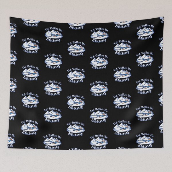 Item preview, I'd Rather Be Skiing Ski Enthusiast designed and sold by Betsytiptoe.
