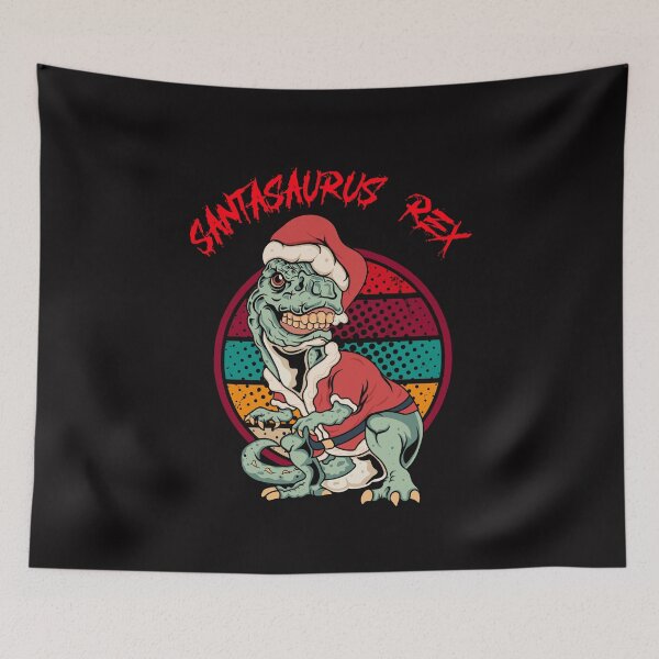 Item preview, Santasaurus Rex Christmas Vintage Sunset designed and sold by davestees506.