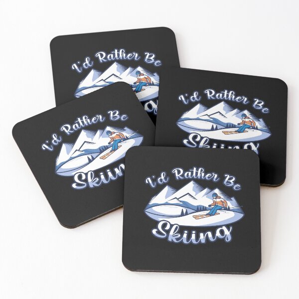 Item preview, I'd Rather Be Skiing Ski Enthusiast designed and sold by Betsytiptoe.