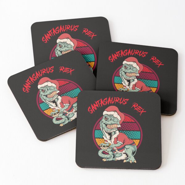 Item preview, Santasaurus Rex Christmas Vintage Sunset designed and sold by davestees506.