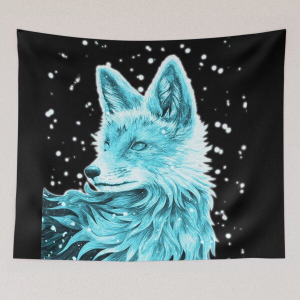 Item preview, Blue Fox - The Snow Fox Kitsune designed and sold by just-art.
