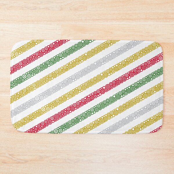 Item preview, Gold Silver Red And Green Diagonal Stripes designed and sold by Pierre Bernard Jr.