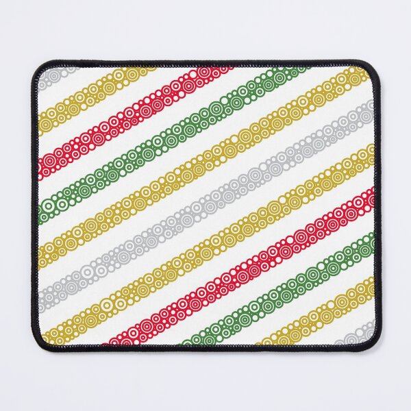 Item preview, Gold Silver Red And Green Diagonal Stripes designed and sold by Pierre Bernard Jr.