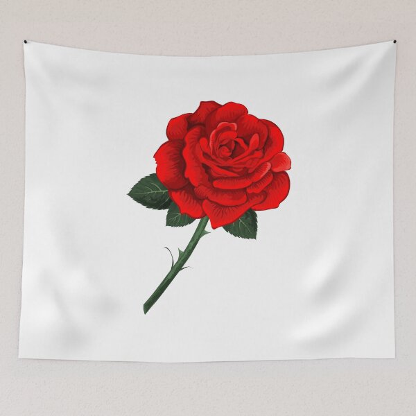 Item preview, Vibrant Bright Red Rose Flower Floral Botanical  designed and sold by silviaol.