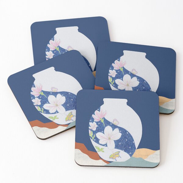 Item preview, Luck in the Vase 1 | Magnolia with Butterflies designed and sold by Inner-Peace-Art.