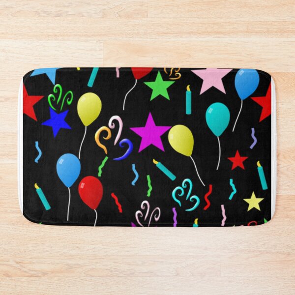 Item preview, Happy Birthday Print. Birthday Balloons, Birthday Candles Pattern  designed and sold by silviaol.