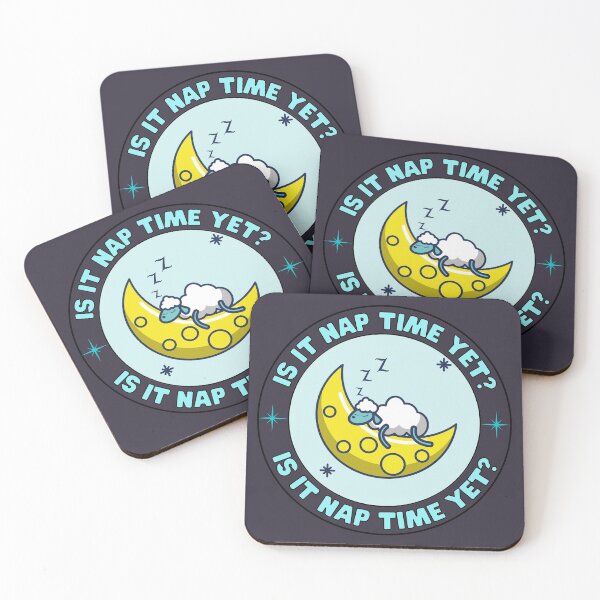 Item preview, Funny Nap Joke, Cute Sheep Asleep On The Moon - Is It Nap Time Yet? designed and sold by Coralgb.