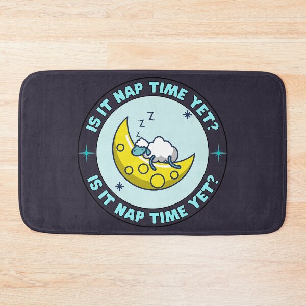 Item preview, Funny Nap Joke, Cute Sheep Asleep On The Moon - Is It Nap Time Yet? designed and sold by Coralgb.
