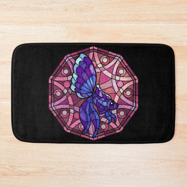 Item preview, Purple Betta Pink Polygon Stained Glass designed and sold by Wyvernwrought.