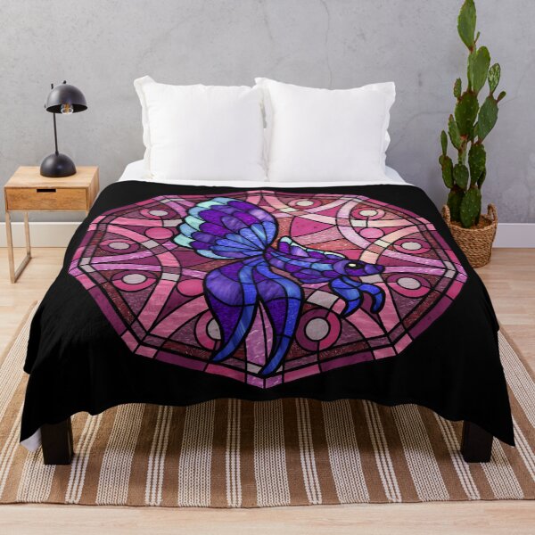 Item preview, Purple Betta Pink Polygon Stained Glass designed and sold by Wyvernwrought.