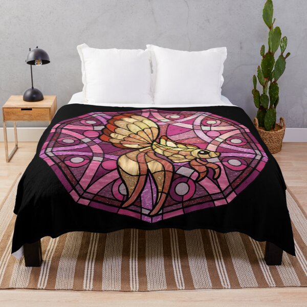 Item preview, Gold Betta Pink Polygon Stained Glass designed and sold by Wyvernwrought.