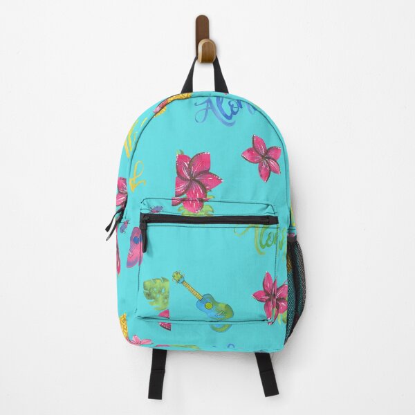 Item preview, Hawaii Tropical Hibiscus Flowers, Pineapples, Guitars Pattern, Aloha Print designed and sold by silviaol.