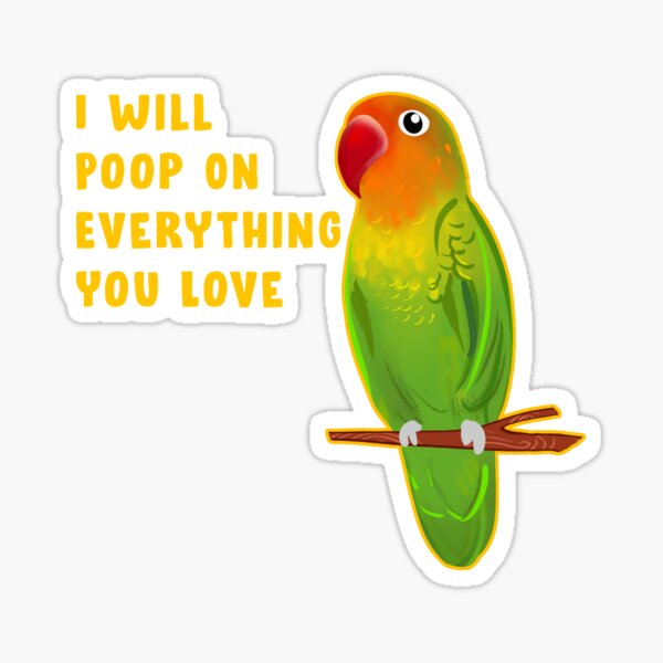 Item preview, Funny Agapornis LoveBird  designed and sold by SusanaDesigns.