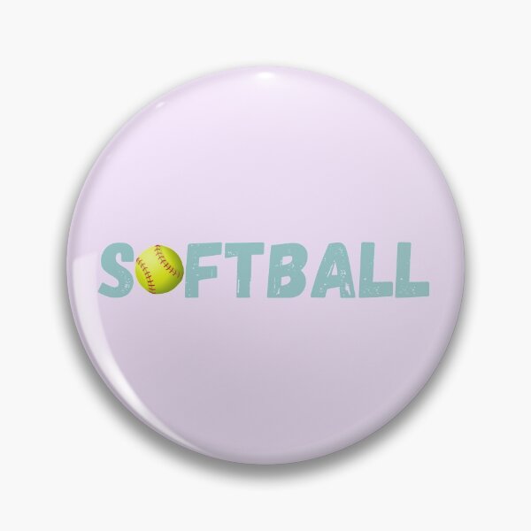 Item preview, Softball Yellow Sticker Light Blue Yellow designed and sold by BallplayerBuzz.