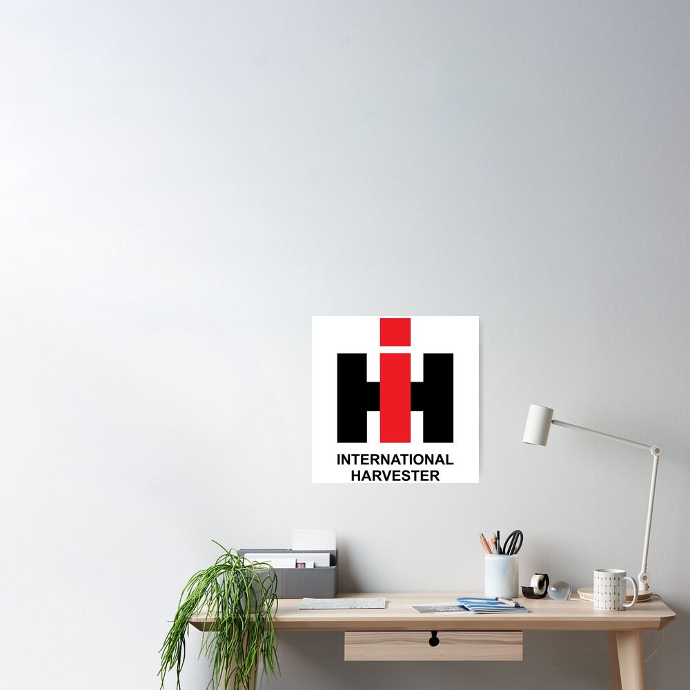 International Harvester Company Logo Poster By Oldcarlogos Redbubble   Cposter,small,square Product,1000x1000.2 