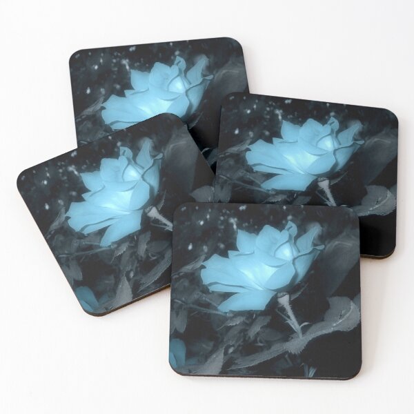 Item preview, Side View of Beautiful Rose in Turquoise Blue designed and sold by JariHawk.